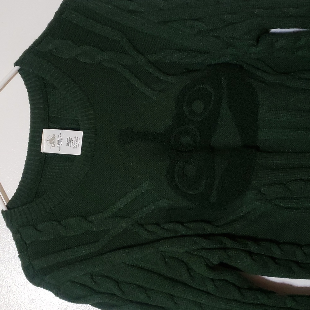 DISNEY Pixar Toy Story Alien Cable Knit Sweater L - Picture 3 of 4